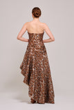 Sweetheart Strapless Neckline Asymmetric High-Low Dress