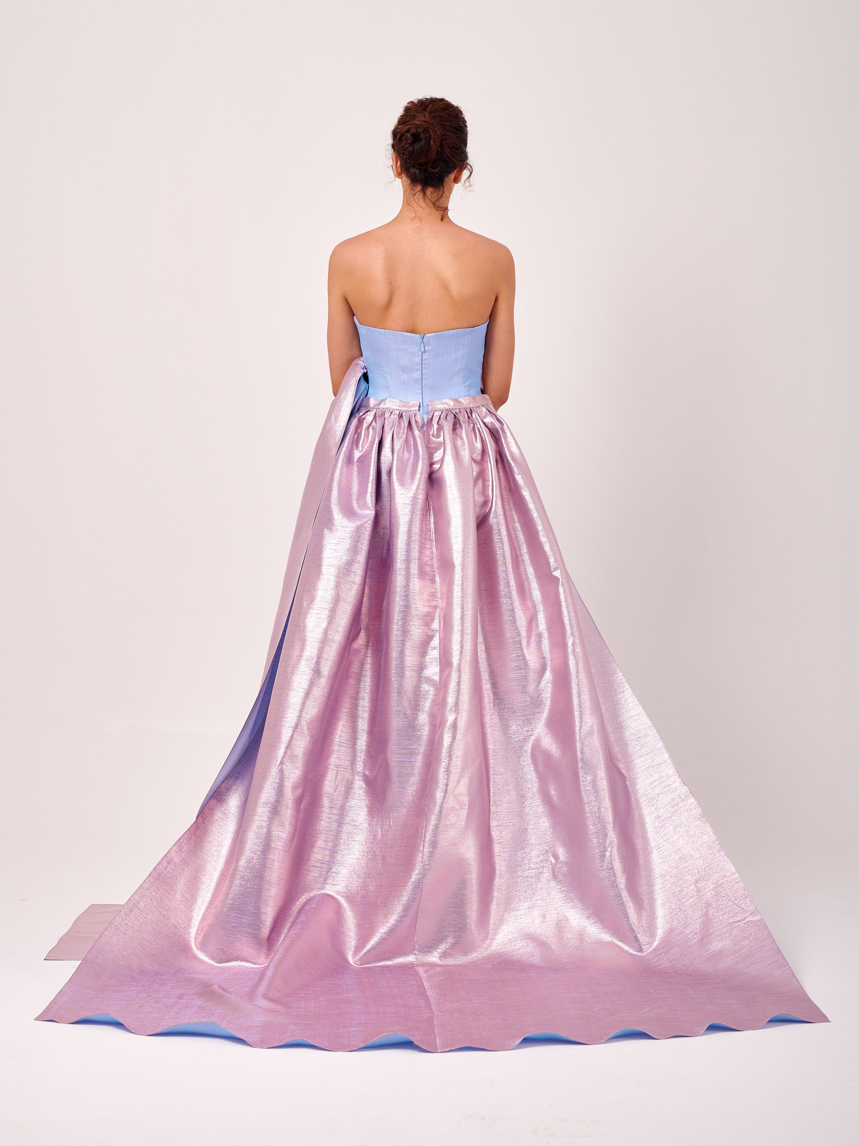 Detachable Overlay Skirt Detail Strapless Mini Dress John Paul Ataker Detachable Overlay Skirt Detail Strapless Mini Dress John Paul Ataker