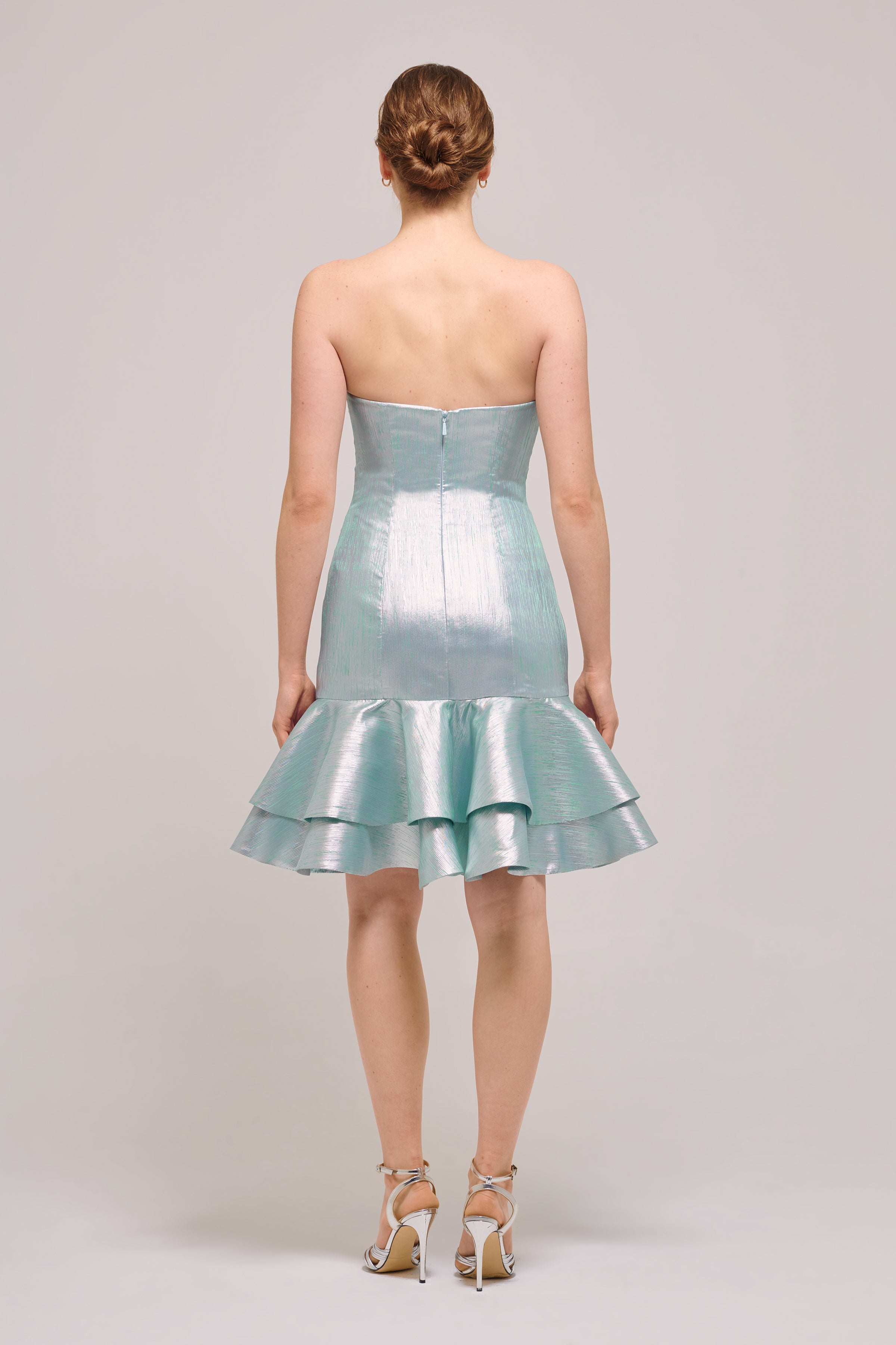 Strapless Neckline Fitted Bodice Mint Short Dress John Paul Ataker Strapless Neckline Fitted Bodice Mint Short Dress John Paul Ataker
