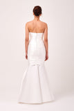 Ruched Bodice Detail Strapless Long Gown