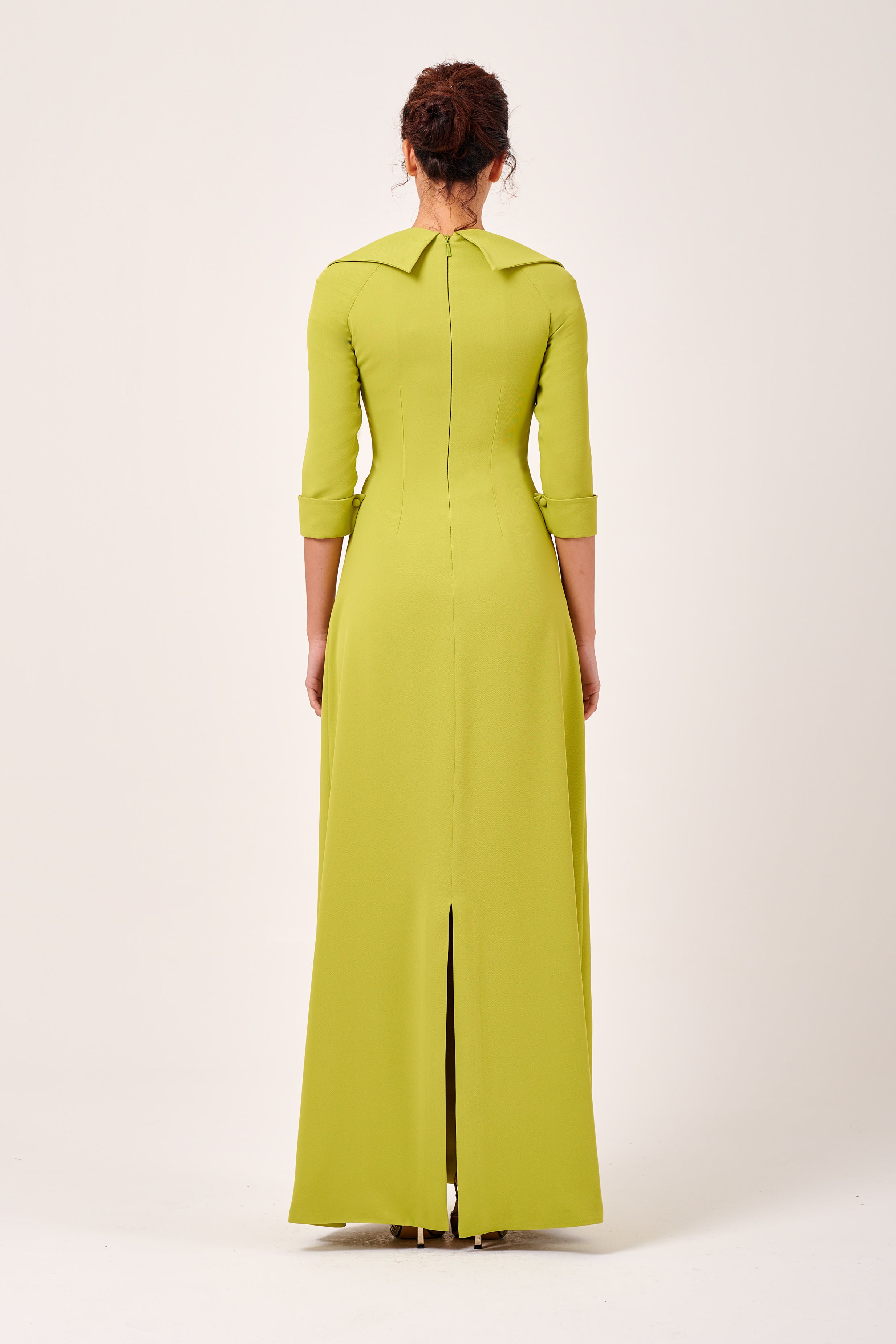 Square Neckline Long Sleeve Column Dress John Paul Ataker Square Neckline Long Sleeve Column Dress John Paul Ataker