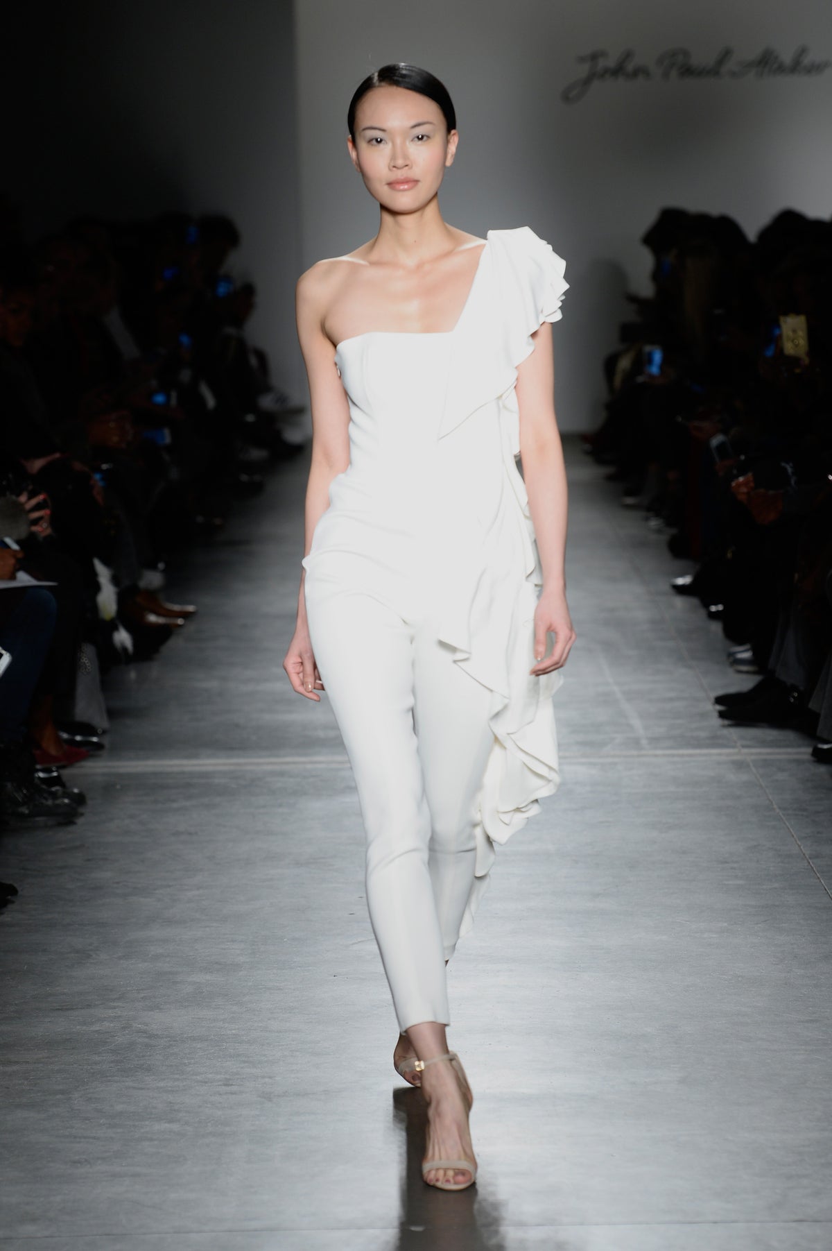 Side Ruffled Double Viscose Jumpsuit