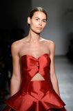 Cut-Out detailed Taffeta Gown