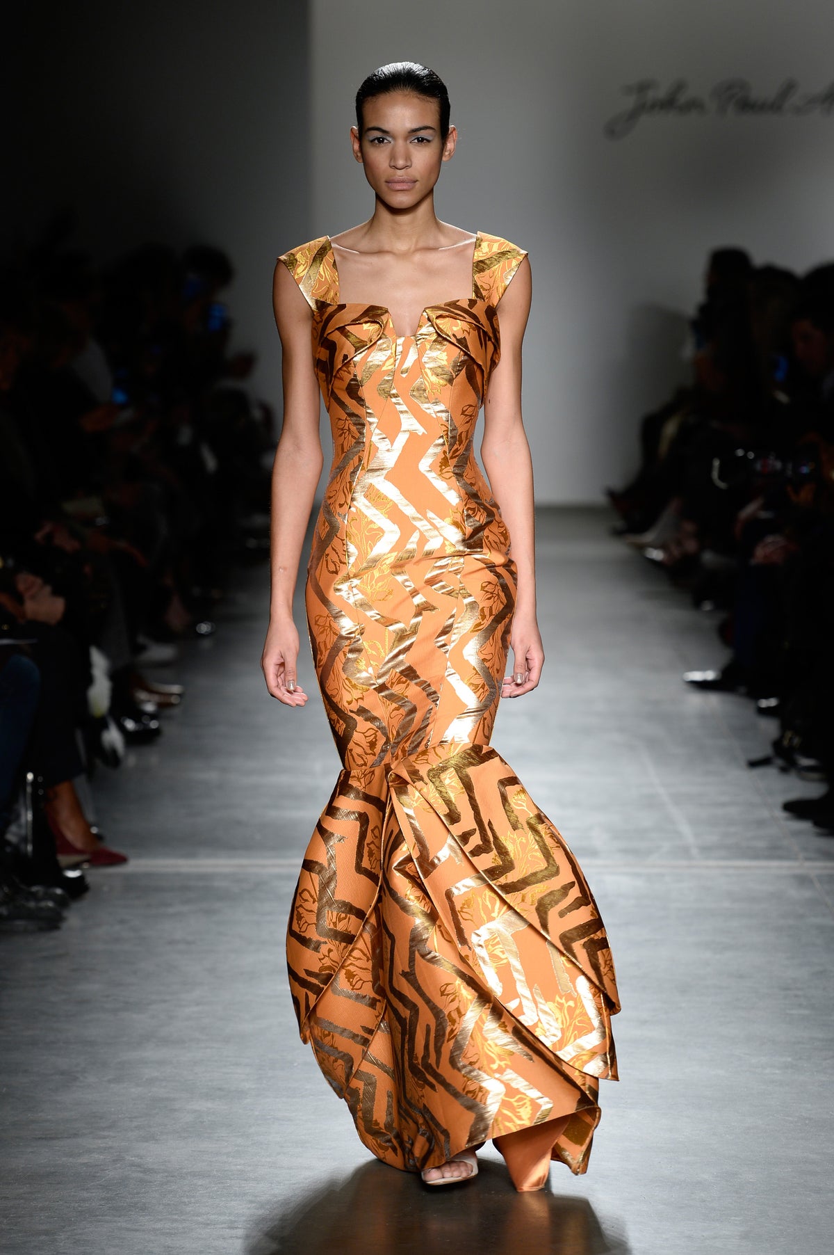 Structured Jacquard Mermaid Dress