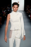 Cape Sleeve Top and Mesh detailed Skinny Pant