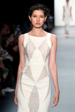 Mesh Cut-Out Detailed Viscose Dress