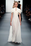 Structured Twill and Mesh Dress