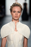 Structured Twill and Mesh Dress