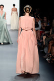 Cut-Out Detailed Twill Gown