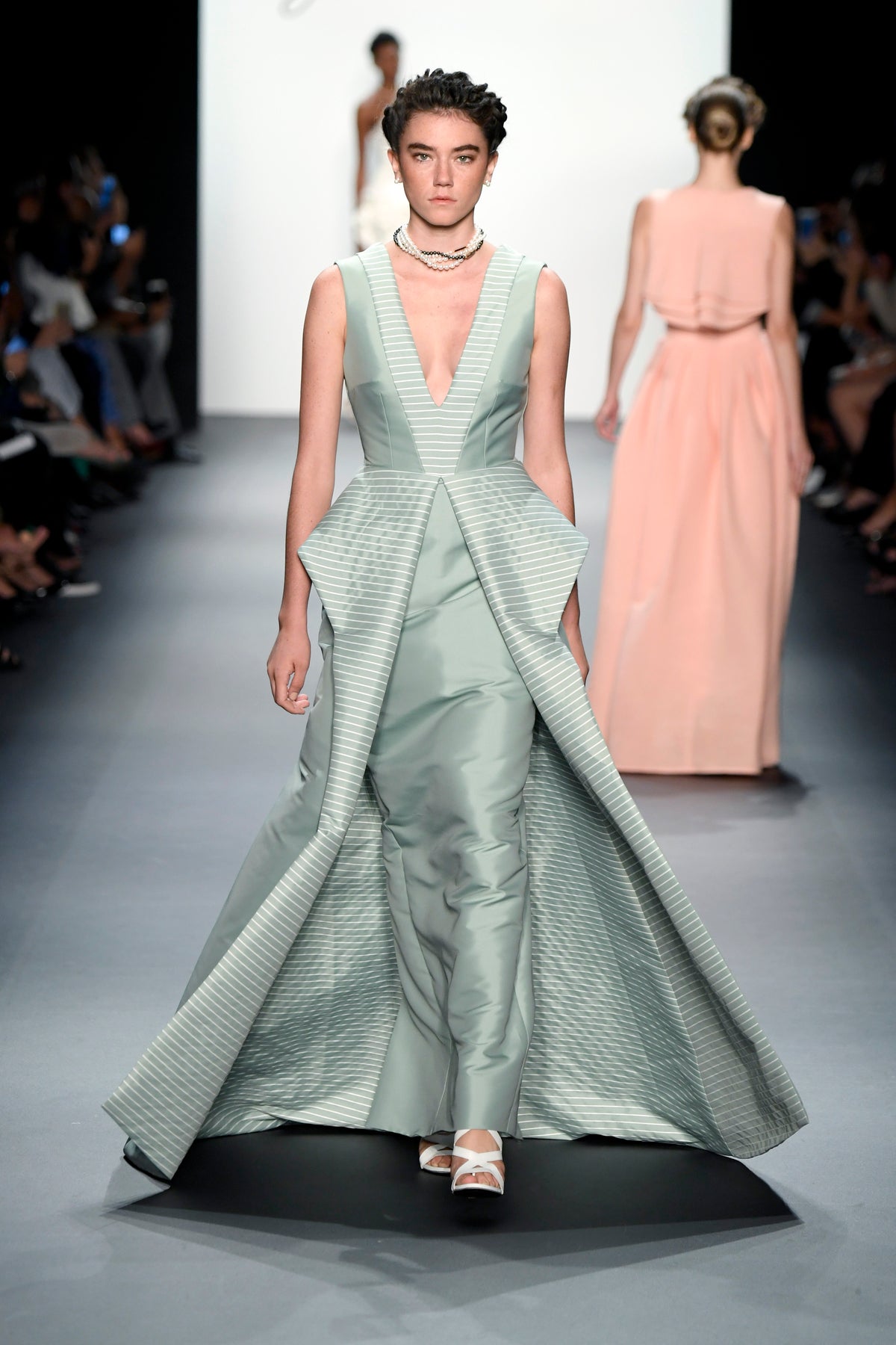 Structured Taffeta Gown