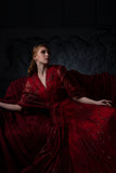Fil-Coupe Pleated Gown