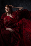 Fil-Coupe Pleated Gown
