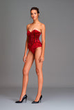 Crush velvet bodysuit - John Paul Ataker