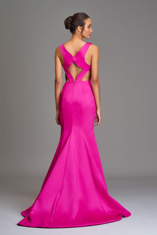 Cut-Out Detailed Long Dress