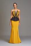 Structured Two-Toned Gown