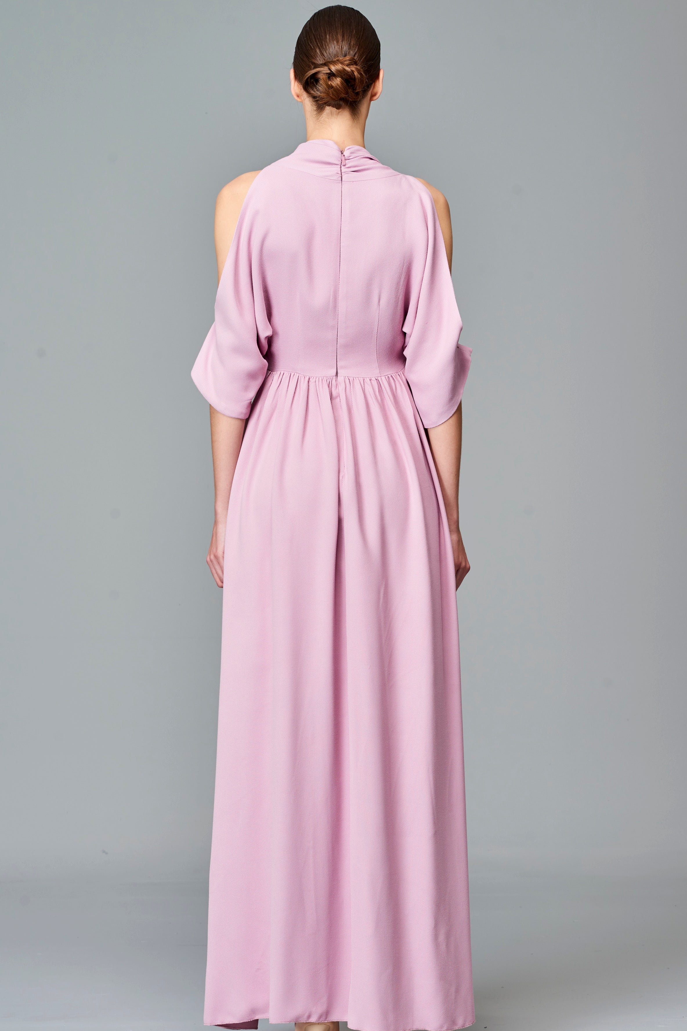 Cold Shoulder Viscose Long Dress Cold Shoulder Viscose Long Dress