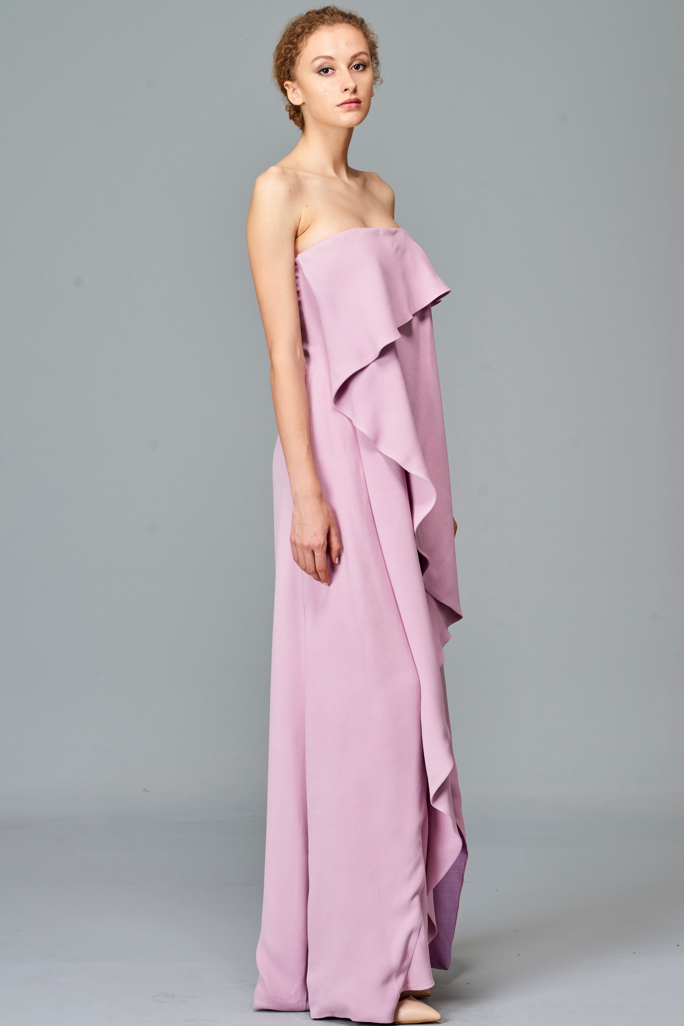 100 viscose maxi dress Avalora|100% Viscose V-Neck Maxi Dress