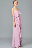 Layered Viscose Long Dress