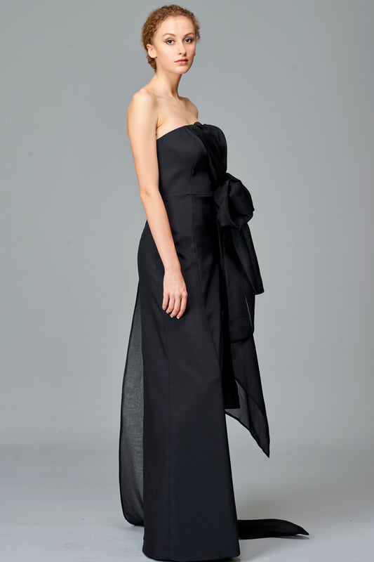Organza Bow Detailed Dress