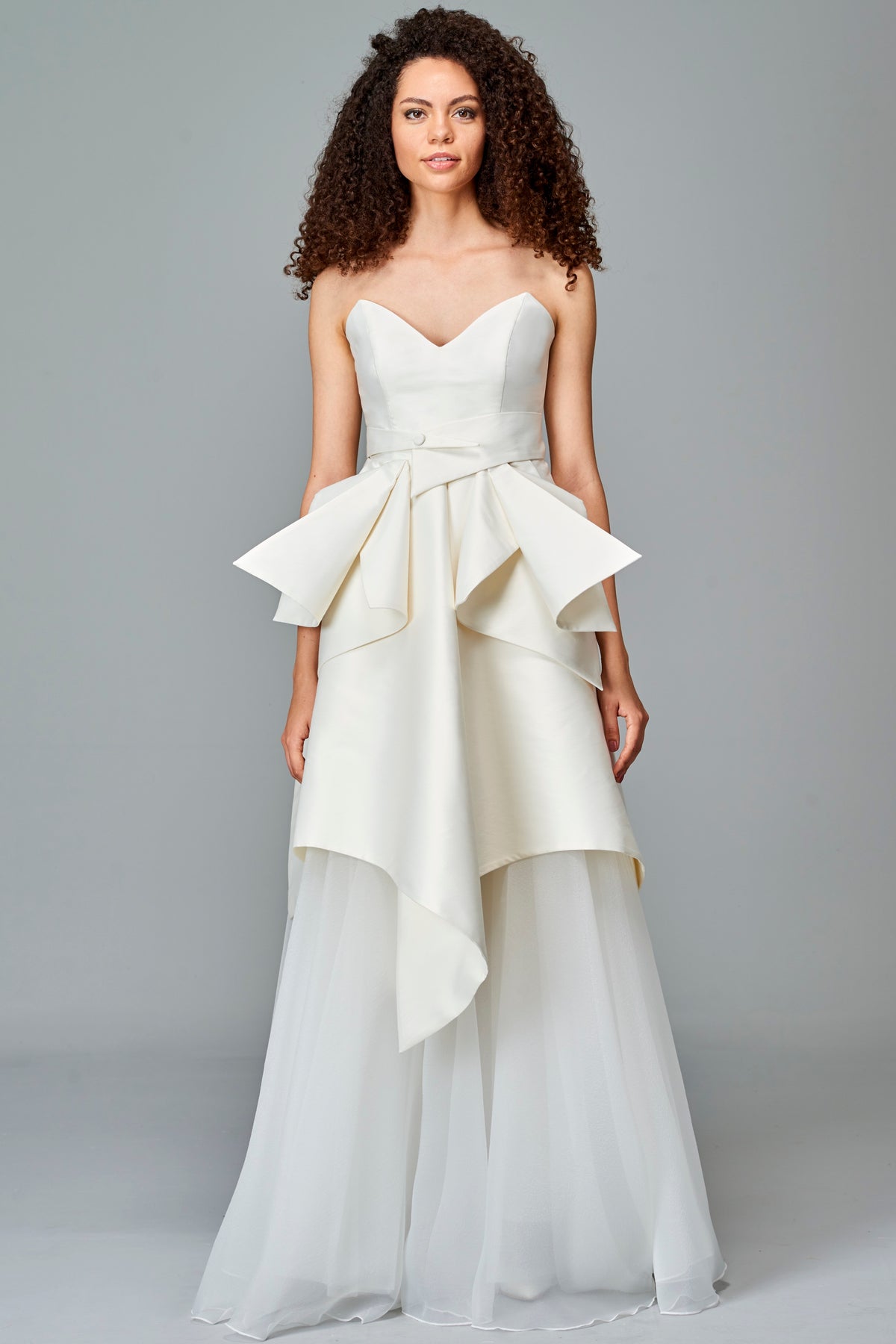 Structured Organza and Taffeta Gown