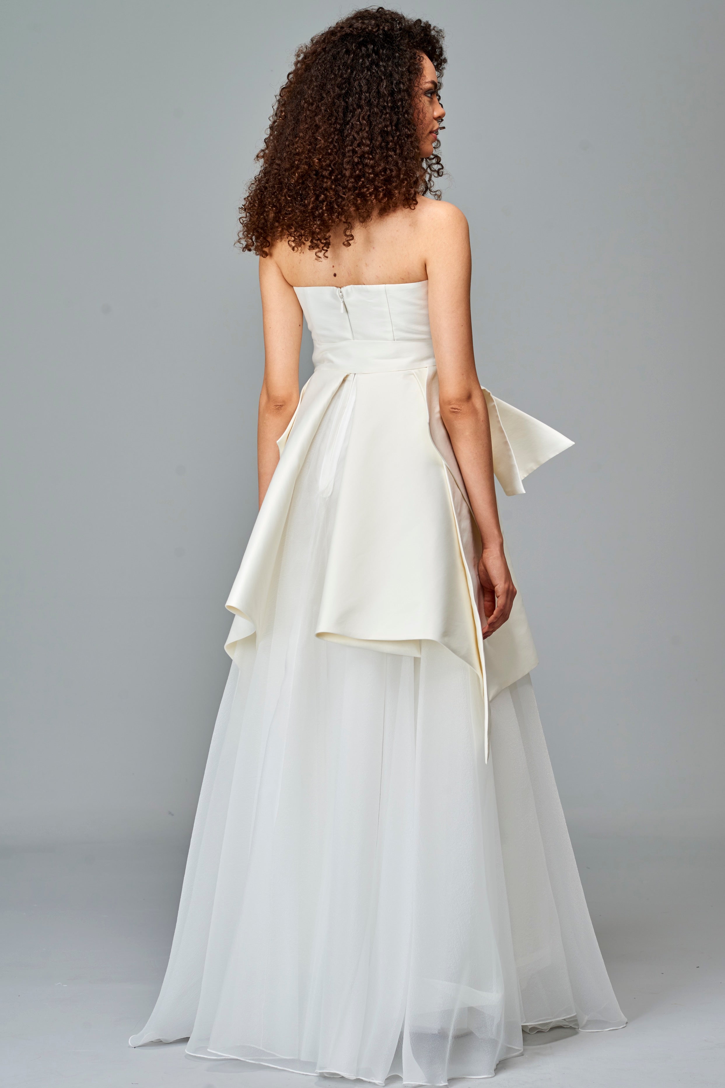 Structured Organza and Taffeta Gown