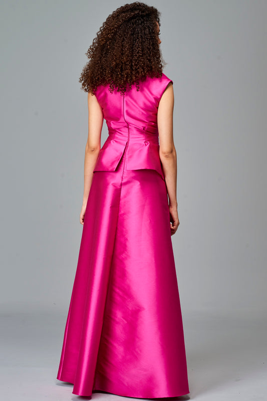 Structured Taffeta Gown