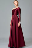 One-Sleeve Taffeta Gown