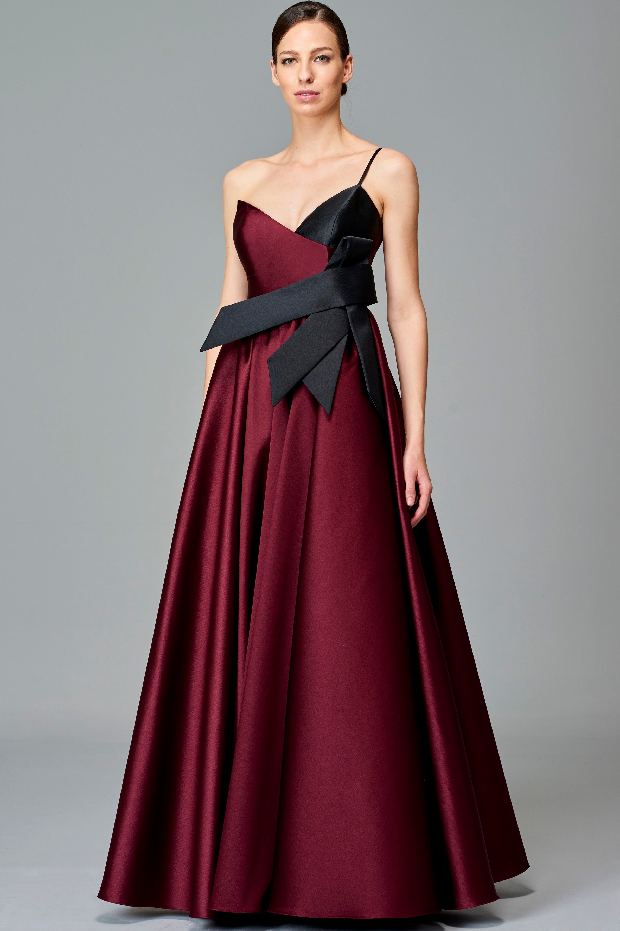 burgundy taffeta dress Whistles Silk Blend Taffeta Maxi Dress Burgundy Size 6