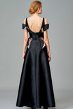Ruffle Detailed Taffeta and Fil Coupe Gown