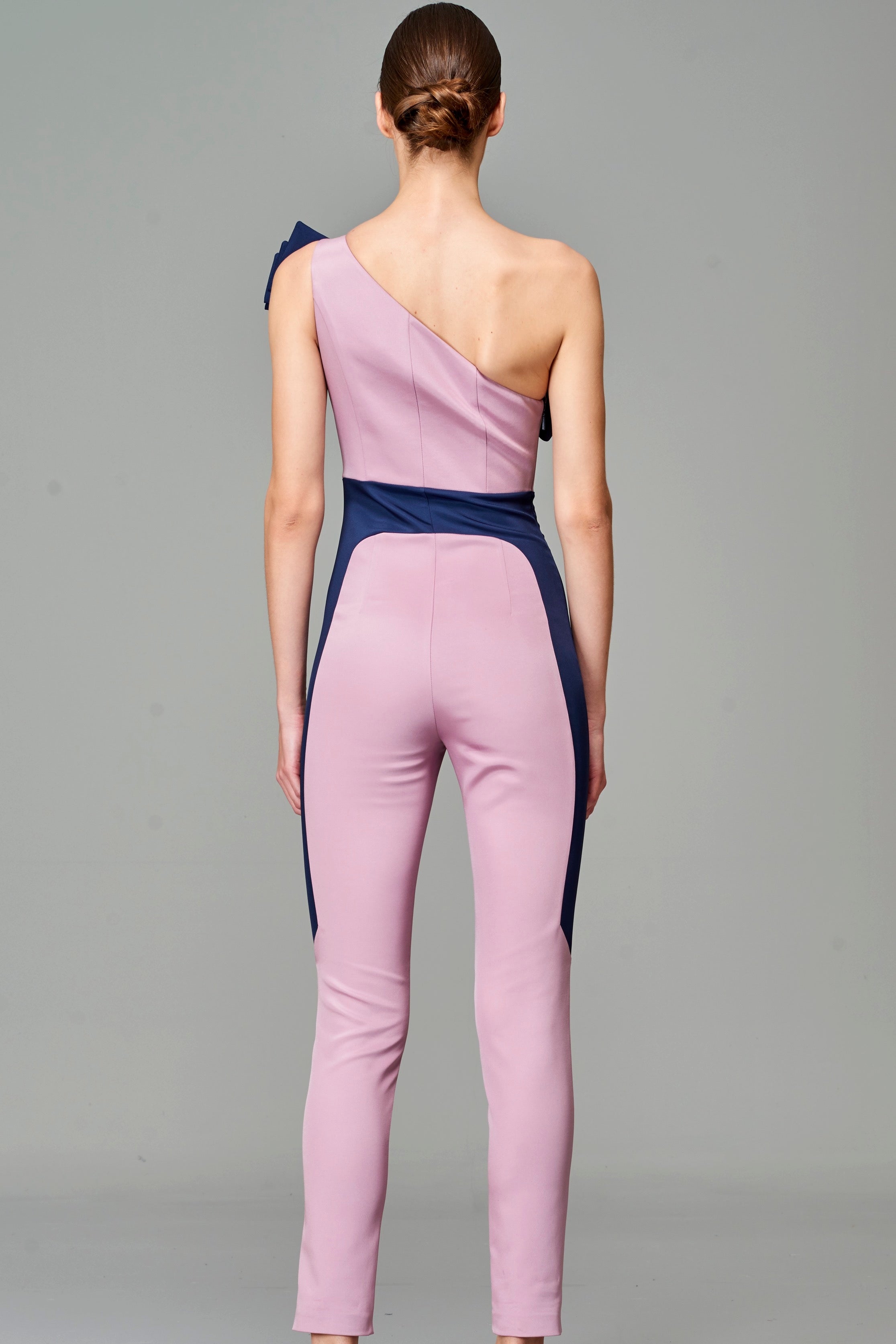 Two Toned Structured Jumpsuit