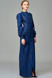 Jacquard Long Jacket Dress