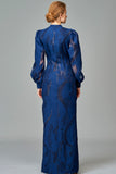 Jacquard Long Jacket Dress