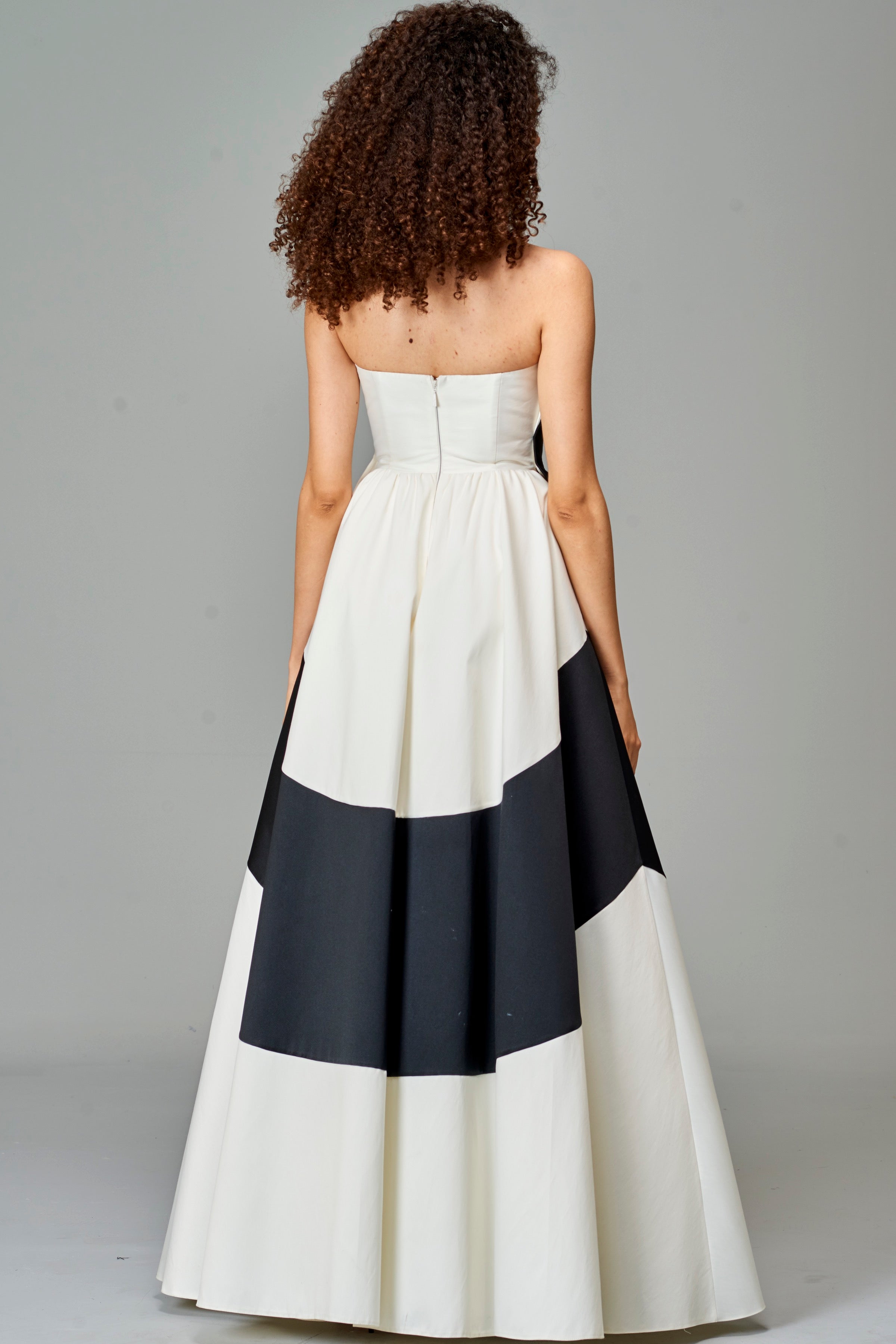 Two Toned Taffeta Long Dress John Paul Ataker Two Toned Taffeta Long Dress John Paul Ataker