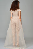 Jumpsuit with Organza Overskirt