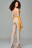 Two Toned Structured Jumpsuit