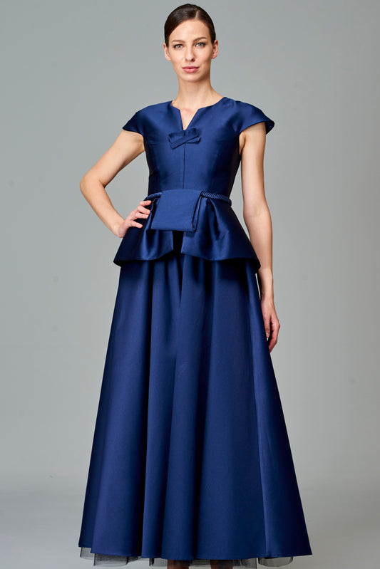 Structured Taffeta Midi Dress