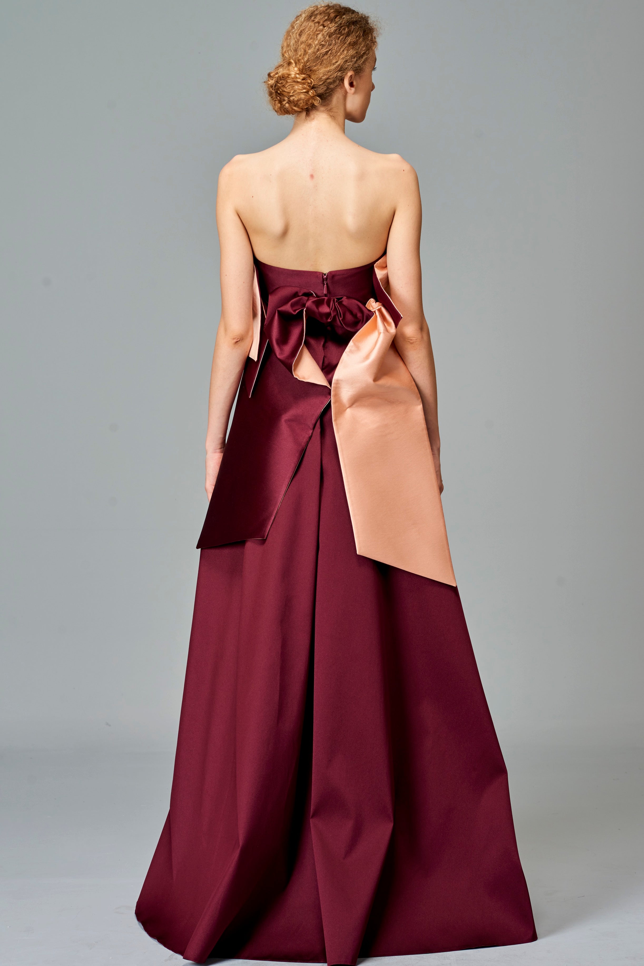 Knot Detailed Two-Toned Gown