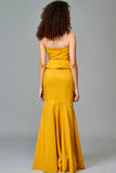 Structured Two Toned Long Dress