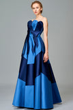Two Toned Taffeta Long Dress
