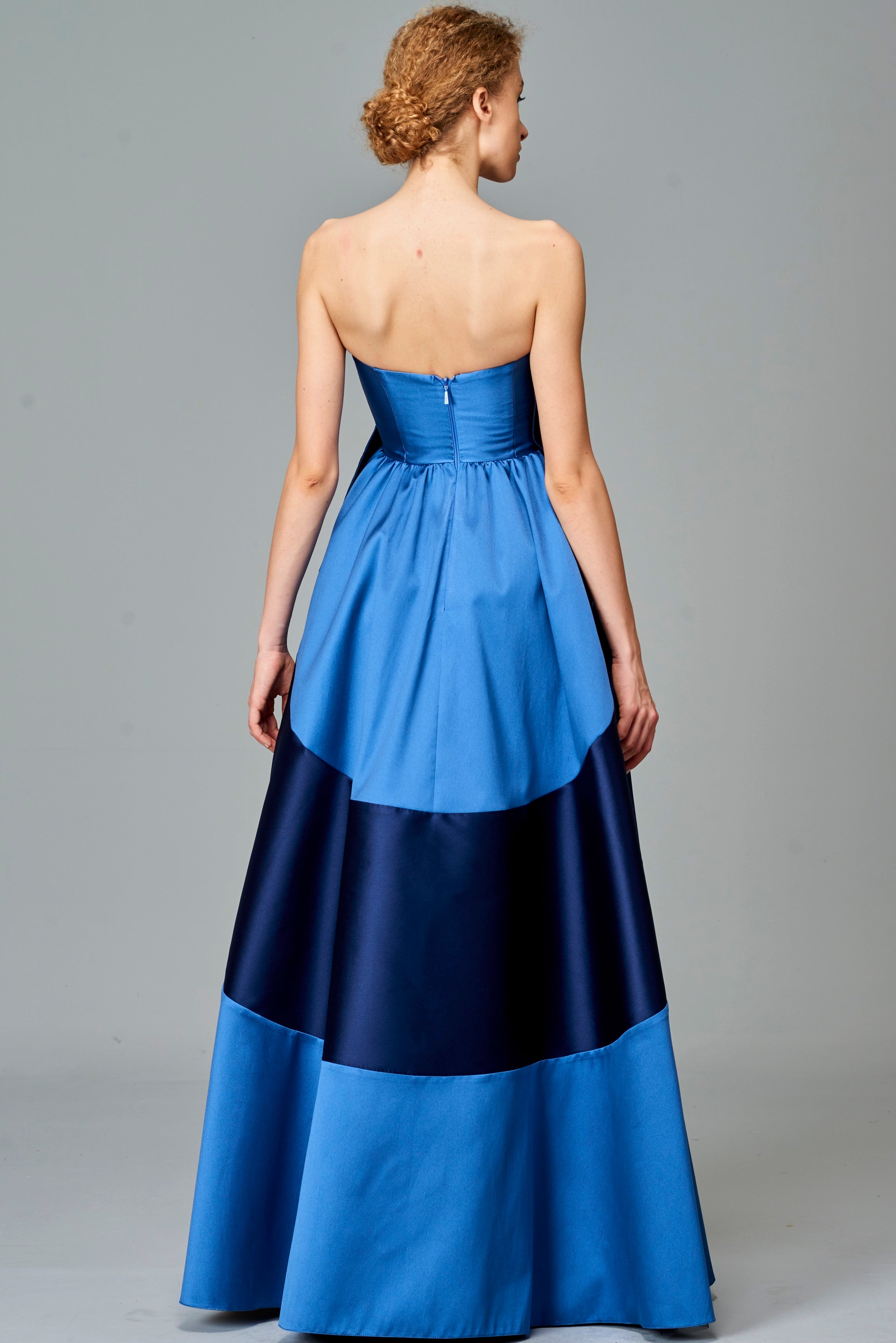 Two Toned Taffeta Long Dress John Paul Ataker Two Toned Taffeta Long Dress John Paul Ataker