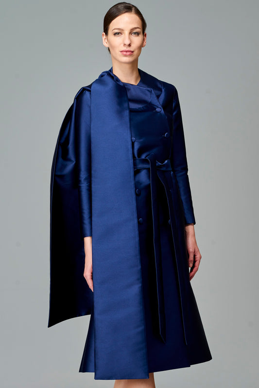 Shawl Collar Taffeta Jacket