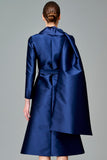 Shawl Collar Taffeta Jacket