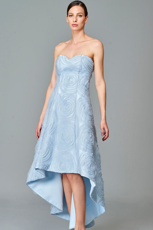 Strapless High-Low Dress