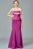 Structured Two Toned Long Dress