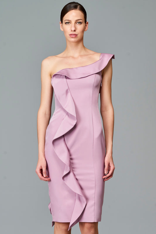 Side Ruffled Detail Short Dress