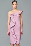Side Ruffled Detail Short Dress