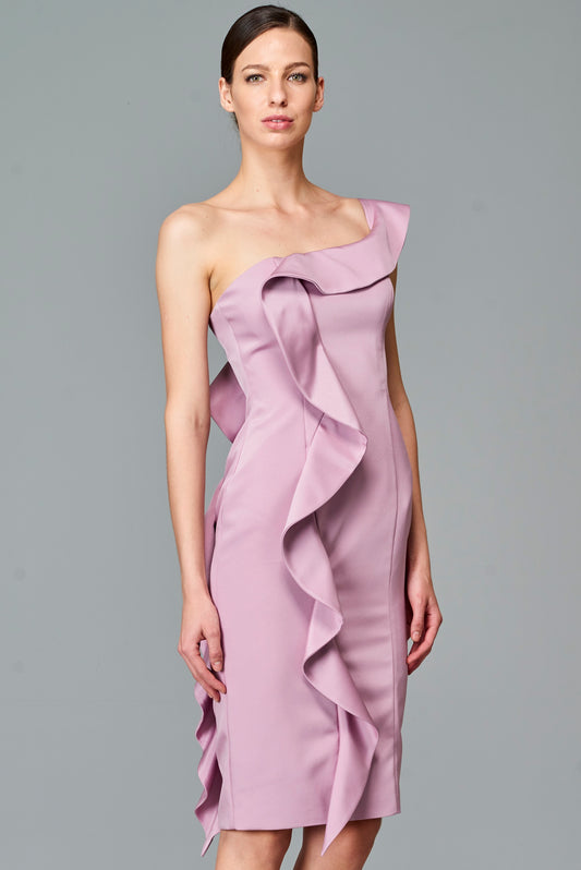 Side Ruffled Detail Short Dress