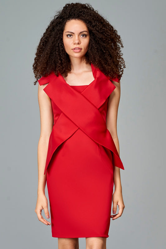 Paneled Short Dress