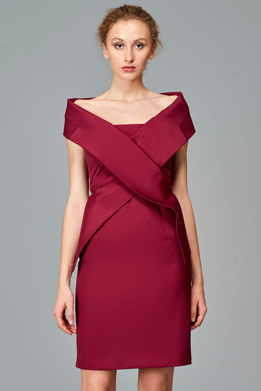 Paneled Short Dress