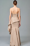 Structured Strapless Long Dress